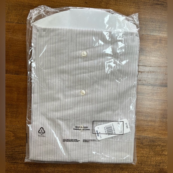 NWT Boulevard Club pin stripe Men's Shirt, 15 1/2 - Picture 3 of 4